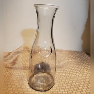 Glass carafe 1 liter with lid container